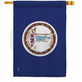 Guarderia 28 x 40 in. Virginia American State House Flag with Double-Sided Horizontal  Banner Garden GU3920218